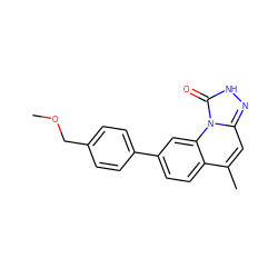 COCc1ccc(-c2ccc3c(C)cc4n[nH]c(=O)n4c3c2)cc1 ZINC000058583856