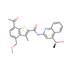 COCc1ccc(C(C)=O)c2sc(C(=O)Nc3cc([C@H](C)O)c4ccccc4n3)c(C)c12 ZINC001772645374