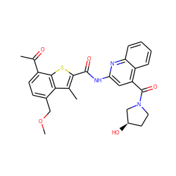 COCc1ccc(C(C)=O)c2sc(C(=O)Nc3cc(C(=O)N4CC[C@@H](O)C4)c4ccccc4n3)c(C)c12 ZINC001772617381