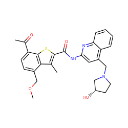 COCc1ccc(C(C)=O)c2sc(C(=O)Nc3cc(CN4CC[C@H](O)C4)c4ccccc4n3)c(C)c12 ZINC001772618978