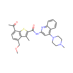 COCc1ccc(C(C)=O)c2sc(C(=O)Nc3cc(N4CCN(C)CC4)c4ccccc4n3)c(C)c12 ZINC001772577931