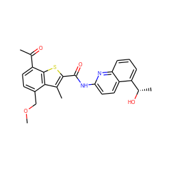 COCc1ccc(C(C)=O)c2sc(C(=O)Nc3ccc4c([C@H](C)O)cccc4n3)c(C)c12 ZINC001772644017