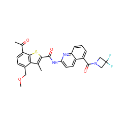 COCc1ccc(C(C)=O)c2sc(C(=O)Nc3ccc4c(C(=O)N5CC(F)(F)C5)cccc4n3)c(C)c12 ZINC001772640103