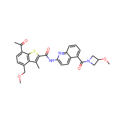 COCc1ccc(C(C)=O)c2sc(C(=O)Nc3ccc4c(C(=O)N5CC(OC)C5)cccc4n3)c(C)c12 ZINC001772632379