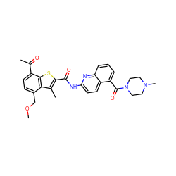 COCc1ccc(C(C)=O)c2sc(C(=O)Nc3ccc4c(C(=O)N5CCN(C)CC5)cccc4n3)c(C)c12 ZINC001772639288