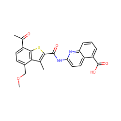 COCc1ccc(C(C)=O)c2sc(C(=O)Nc3ccc4c(C(=O)O)cccc4n3)c(C)c12 ZINC001772609116