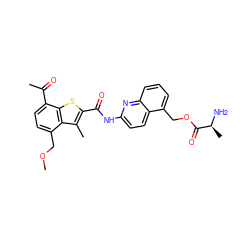 COCc1ccc(C(C)=O)c2sc(C(=O)Nc3ccc4c(COC(=O)[C@H](C)N)cccc4n3)c(C)c12 ZINC001772599189