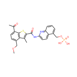 COCc1ccc(C(C)=O)c2sc(C(=O)Nc3ccc4c(COP(=O)(O)O)cccc4n3)c(C)c12 ZINC001772585430