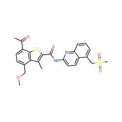 COCc1ccc(C(C)=O)c2sc(C(=O)Nc3ccc4c(CS(C)(=O)=O)cccc4n3)c(C)c12 ZINC000218233300