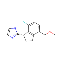 COCc1ccc(F)c2c1CC[C@@H]2c1ncc[nH]1 ZINC000040936741