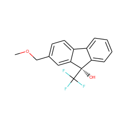 COCc1ccc2c(c1)[C@](O)(C(F)(F)F)c1ccccc1-2 ZINC000144701397