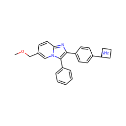 COCc1ccc2nc(-c3ccc(C4(N)CCC4)cc3)c(-c3ccccc3)n2c1 ZINC000113655807