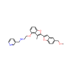 COCc1ccc2oc(-c3oc4cccc(OCCNCc5cccnc5)c4c3C)cc2c1 ZINC000098083021