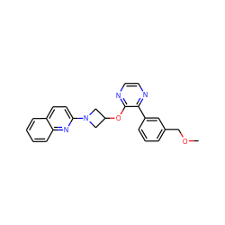 COCc1cccc(-c2nccnc2OC2CN(c3ccc4ccccc4n3)C2)c1 ZINC000096168806