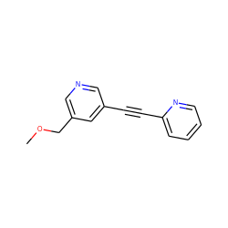 COCc1cncc(C#Cc2ccccn2)c1 ZINC000013487236