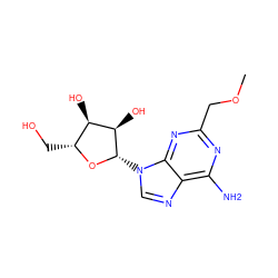 COCc1nc(N)c2ncn([C@@H]3O[C@H](CO)[C@@H](O)[C@H]3O)c2n1 ZINC000013861862