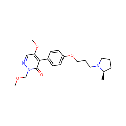 COCn1ncc(OC)c(-c2ccc(OCCCN3CCC[C@H]3C)cc2)c1=O ZINC000084671430