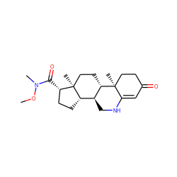 CON(C)C(=O)[C@H]1CC[C@H]2[C@@H]3CNC4=CC(=O)CC[C@]4(C)[C@H]3CC[C@]12C ZINC000013733121