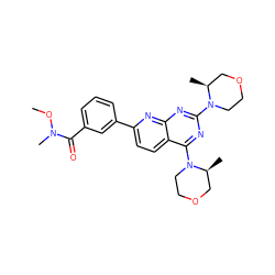 CON(C)C(=O)c1cccc(-c2ccc3c(N4CCOC[C@@H]4C)nc(N4CCOC[C@@H]4C)nc3n2)c1 ZINC000139696934