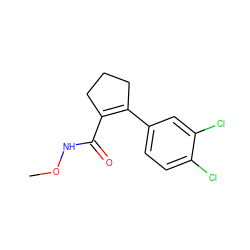 CONC(=O)C1=C(c2ccc(Cl)c(Cl)c2)CCC1 ZINC000028957301