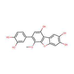 COc1c(-c2ccc(O)c(O)c2)cc(O)c2c1oc1cc(O)c(O)cc12 ZINC000014645701