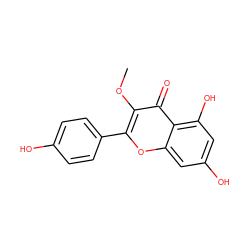 COc1c(-c2ccc(O)cc2)oc2cc(O)cc(O)c2c1=O ZINC000005732268