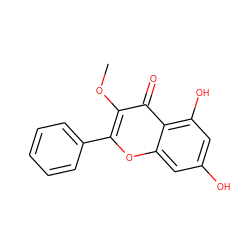 COc1c(-c2ccccc2)oc2cc(O)cc(O)c2c1=O ZINC000005998597