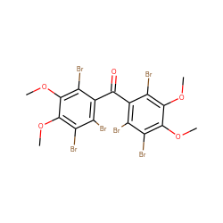 COc1c(Br)c(Br)c(C(=O)c2c(Br)c(Br)c(OC)c(OC)c2Br)c(Br)c1OC ZINC000095550447