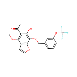 COc1c(C(C)=O)c(O)c(OCc2cccc(OC(F)(F)F)c2)c2occc12 ZINC000013682355