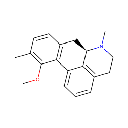 COc1c(C)ccc2c1-c1cccc3c1[C@@H](C2)N(C)CC3 ZINC000013757589