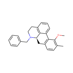 COc1c(C)ccc2c1-c1cccc3c1[C@@H](C2)N(Cc1ccccc1)CC3 ZINC000013757603