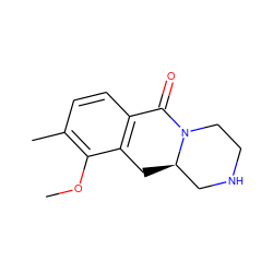 COc1c(C)ccc2c1C[C@@H]1CNCCN1C2=O ZINC000096908055