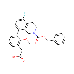 COc1c(CC(=O)O)cccc1-c1ccc(F)c2c1CN(C(=O)OCc1ccccc1)CC2 ZINC000144178103