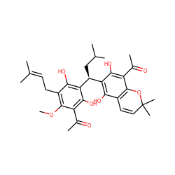 COc1c(CC=C(C)C)c(O)c([C@@H](CC(C)C)c2c(O)c3c(c(C(C)=O)c2O)OC(C)(C)C=C3)c(O)c1C(C)=O ZINC000202186211
