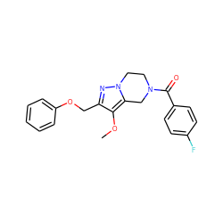 COc1c(COc2ccccc2)nn2c1CN(C(=O)c1ccc(F)cc1)CC2 ZINC000150134921