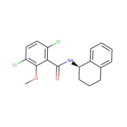 COc1c(Cl)ccc(Cl)c1C(=O)N[C@@H]1CCCc2ccccc21 ZINC000114427169