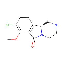 COc1c(Cl)ccc2c1C(=O)N1CCNC[C@@H]21 ZINC000034457470