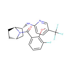 COc1c(F)cccc1C(=O)N1[C@H]2CC[C@H]1[C@H](Nc1ccc(C(F)(F)F)cn1)C2 ZINC000221056288