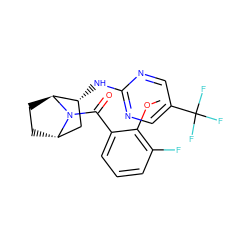 COc1c(F)cccc1C(=O)N1[C@H]2CC[C@H]1[C@H](Nc1ncc(C(F)(F)F)cn1)C2 ZINC000226049903