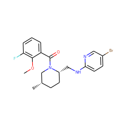 COc1c(F)cccc1C(=O)N1C[C@@H](C)CC[C@H]1CNc1ccc(Br)cn1 ZINC000096917227