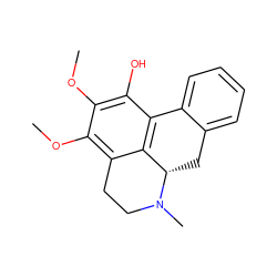 COc1c(O)c2c3c(c1OC)CCN(C)[C@H]3Cc1ccccc1-2 ZINC000014775226