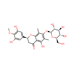 COc1c(O)cc([C@@H]2CC(=O)c3c(O)c(C)c(O[C@@H]4O[C@H](CO)[C@@H](O)[C@H](O)[C@H]4O)c(C)c3O2)cc1O ZINC000473167082