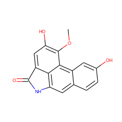 COc1c(O)cc2c3c(cc4ccc(O)cc4c13)NC2=O ZINC000014779318