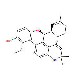 COc1c(O)ccc2c1-c1ccc3c(c1[C@H]([C@H]1C=C(C)CCC1)O2)C(C)=CC(C)(C)N3 ZINC000029411307