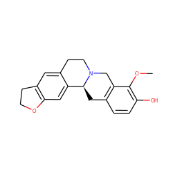 COc1c(O)ccc2c1CN1CCc3cc4c(cc3[C@@H]1C2)OCC4 ZINC000095591191