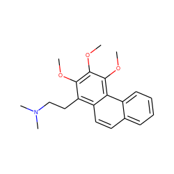 COc1c(OC)c(OC)c2c(ccc3ccccc32)c1CCN(C)C ZINC000001604277