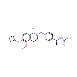 COc1c(OC2CCC2)ccc2c1CCN(Cc1ccc([C@H](C)NC(C)=O)cc1)[C@H]2C ZINC001772618145