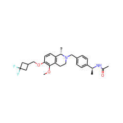 COc1c(OCC2CC(F)(F)C2)ccc2c1CCN(Cc1ccc([C@H](C)NC(C)=O)cc1)[C@H]2C ZINC001772656877