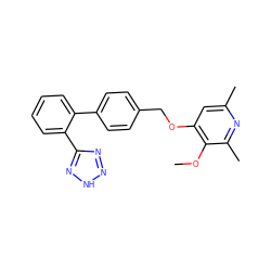 COc1c(OCc2ccc(-c3ccccc3-c3nn[nH]n3)cc2)cc(C)nc1C ZINC000005116213