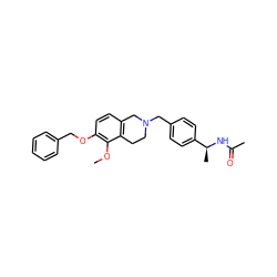 COc1c(OCc2ccccc2)ccc2c1CCN(Cc1ccc([C@H](C)NC(C)=O)cc1)C2 ZINC001772632329